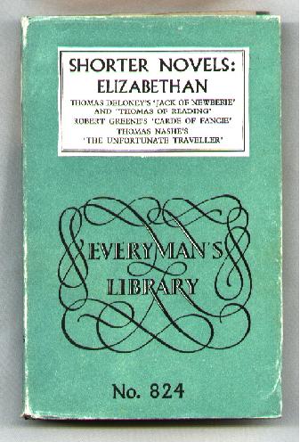 Image for Shorter Novels; Elizabethan