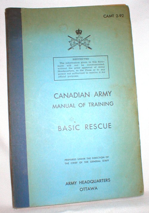 Image for Canadian Army Manual of Training; Basic Rescue