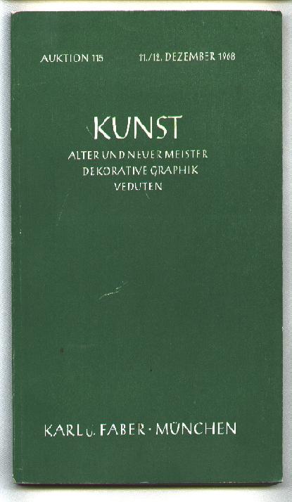 Image for Auktion 115; Kunst; Alter Und Neuer Meister Dekorative Graphik Veduten