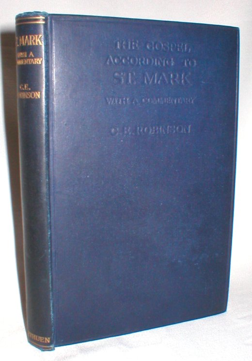 Image for The Gospel According to St. Mark;with a Commentary; with Three Plans