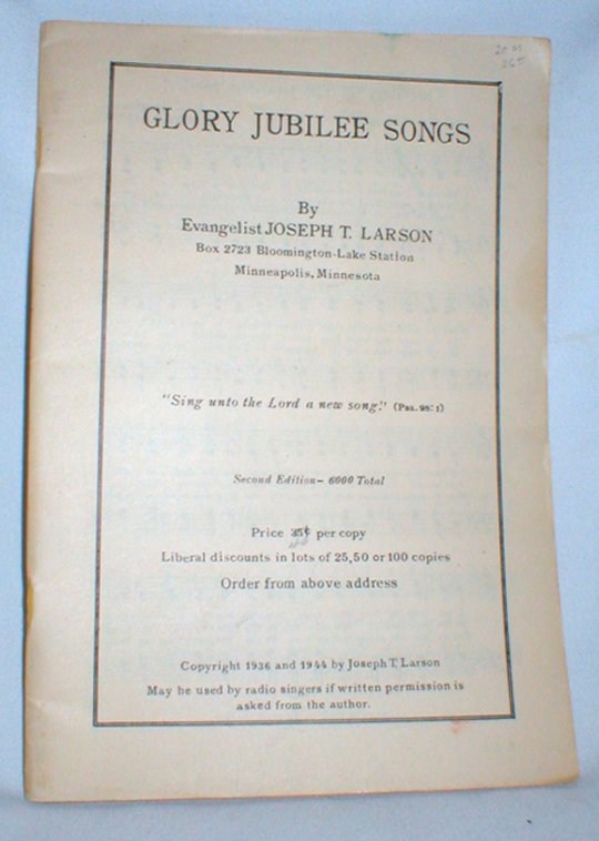 Image for Glory Jubilee Songs
