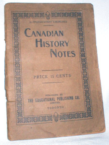 Image for Canadian History Notes; Supplementary Exercises