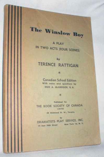 Image for The Winslow Boy: A Play in Two Acts (Four Scenes)