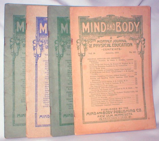 Image for Mind and Body; A Monthly Journal of Physical Education (Jan., Feb., March, and April, 1932)