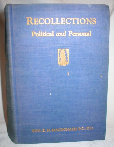 Image for Recollections; Political and Personal