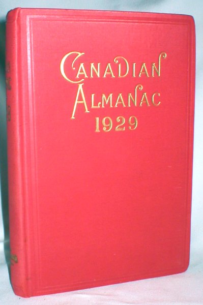 Image for The Canadian Almanac and Legal and Court Directory for the Year 1929