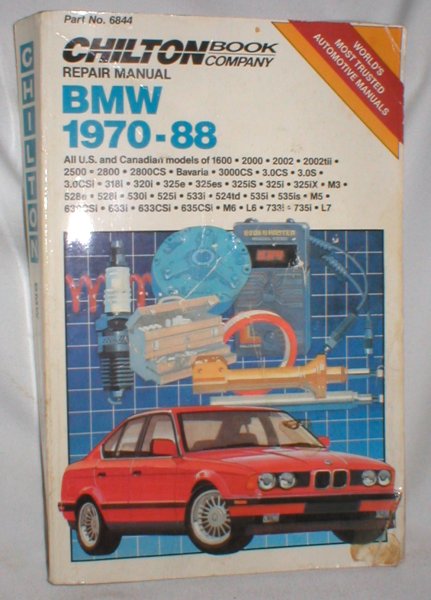 Image for BMW 1970-88 Repair Manual (Chilton)