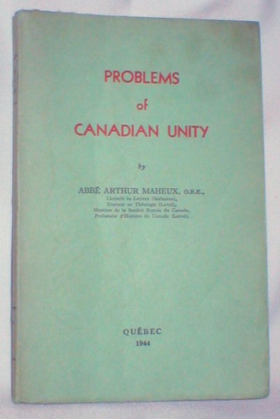 Image for Problems of Canadian Unity