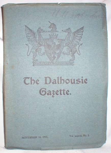 Image for The Dalhousie Gazette, Nov. 18, 1905 (Vol. xxxviii, No. 2)