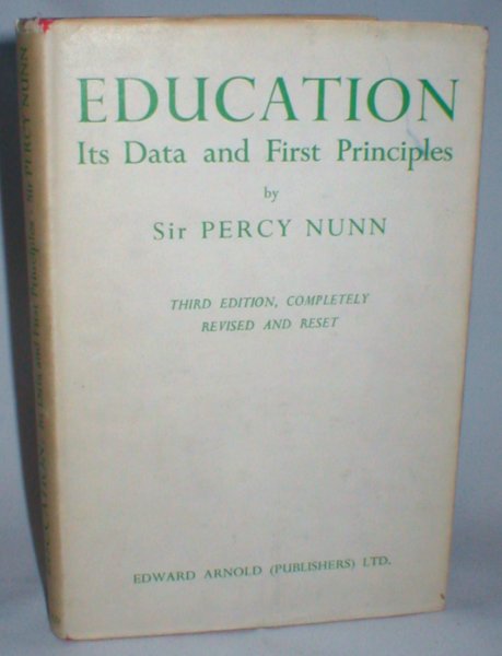 Image for Education; Its Data and First Principles