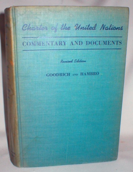 Image for Charter of the United Nations; Commentary and Documents (Second and Revised Edition