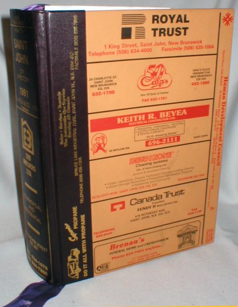 Image for 1991 Saint John, N.B. City Directory