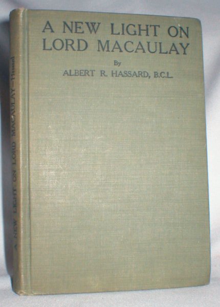 Image for A New Light on Lord Macaulay
