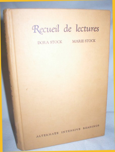 Image for Recueil De Lectures (Alternate Intensive Readings)