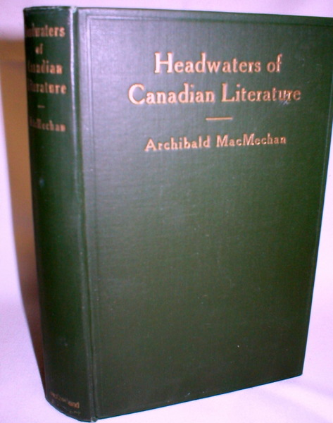 Image for Headwaters of Canadian Literature