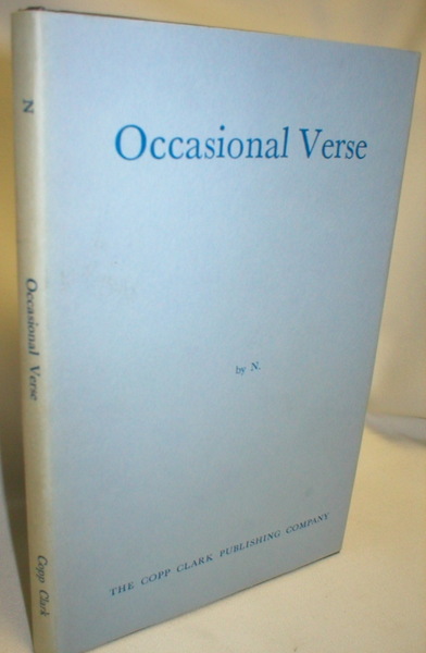 Image for Occasional Verse (Signed)