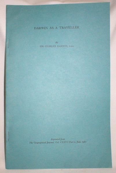 Image for Darwin as a Traveller