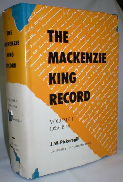 Image for The Mackenzie King Record; Volume I, 1939-1944