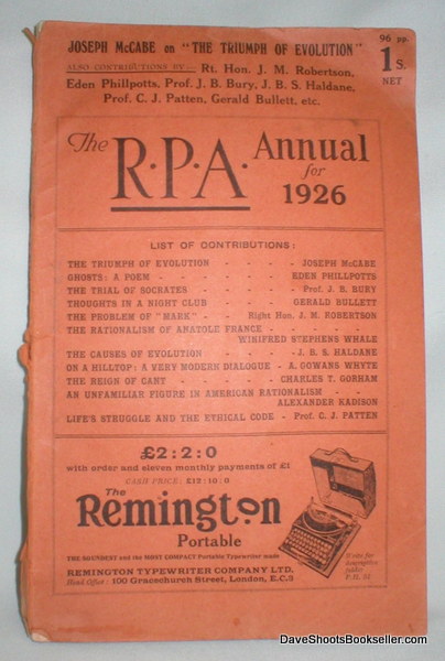Image for The R.P.A. Annual for 1926