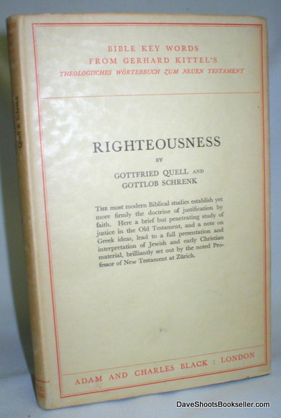 Image for Bible Key Words; Righteousness