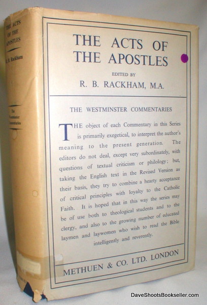 Image for The Acts of the Apostles; An Exposition (Westminster Commentaries)