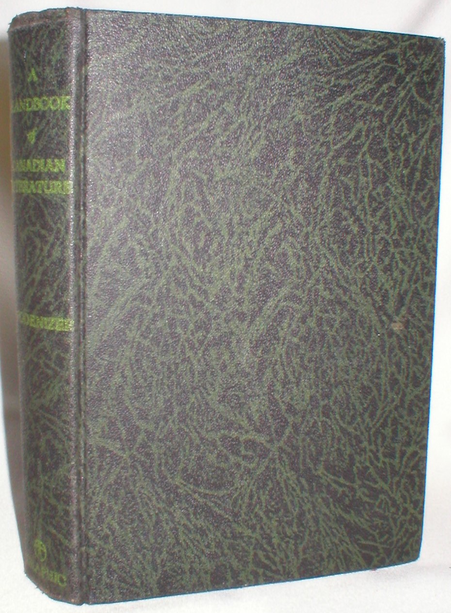 Image for A Handbook of Canadian Literature