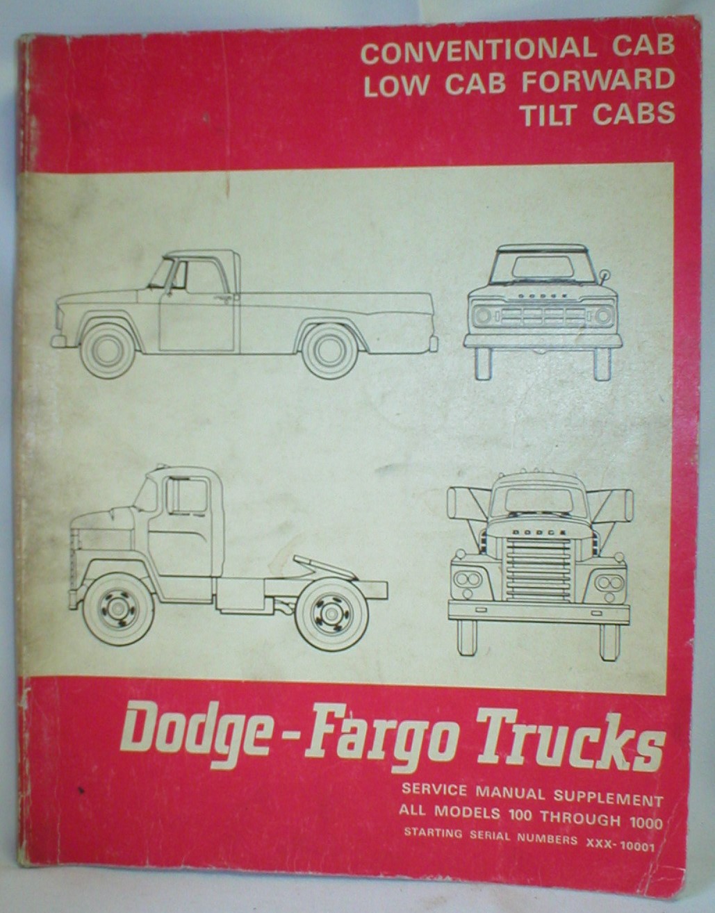 Image for Dodge-Fargo Trucks; Service Manual Supplement Models 100 Thru 1000
