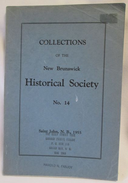 Image for Collections of the New Brunswick Historical Society; No. 14